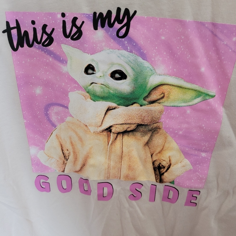 Disney's Star Wars Mad Engine Baby Yoda Mandelorian Short Sleeve Tee Size Large - Picture 3 of 4